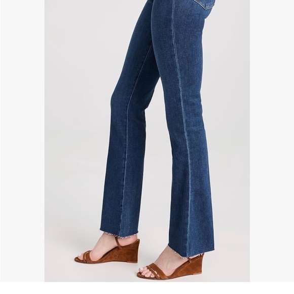 Paige High Rise Royal Canyon Women's Jeans With Raw Hem - Picture 1 of 8